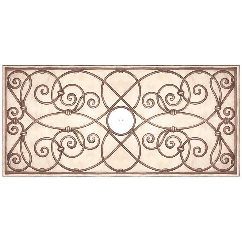 Image 2 Jardin Dark 36 inch Wide Repositionable Ceiling Medallion