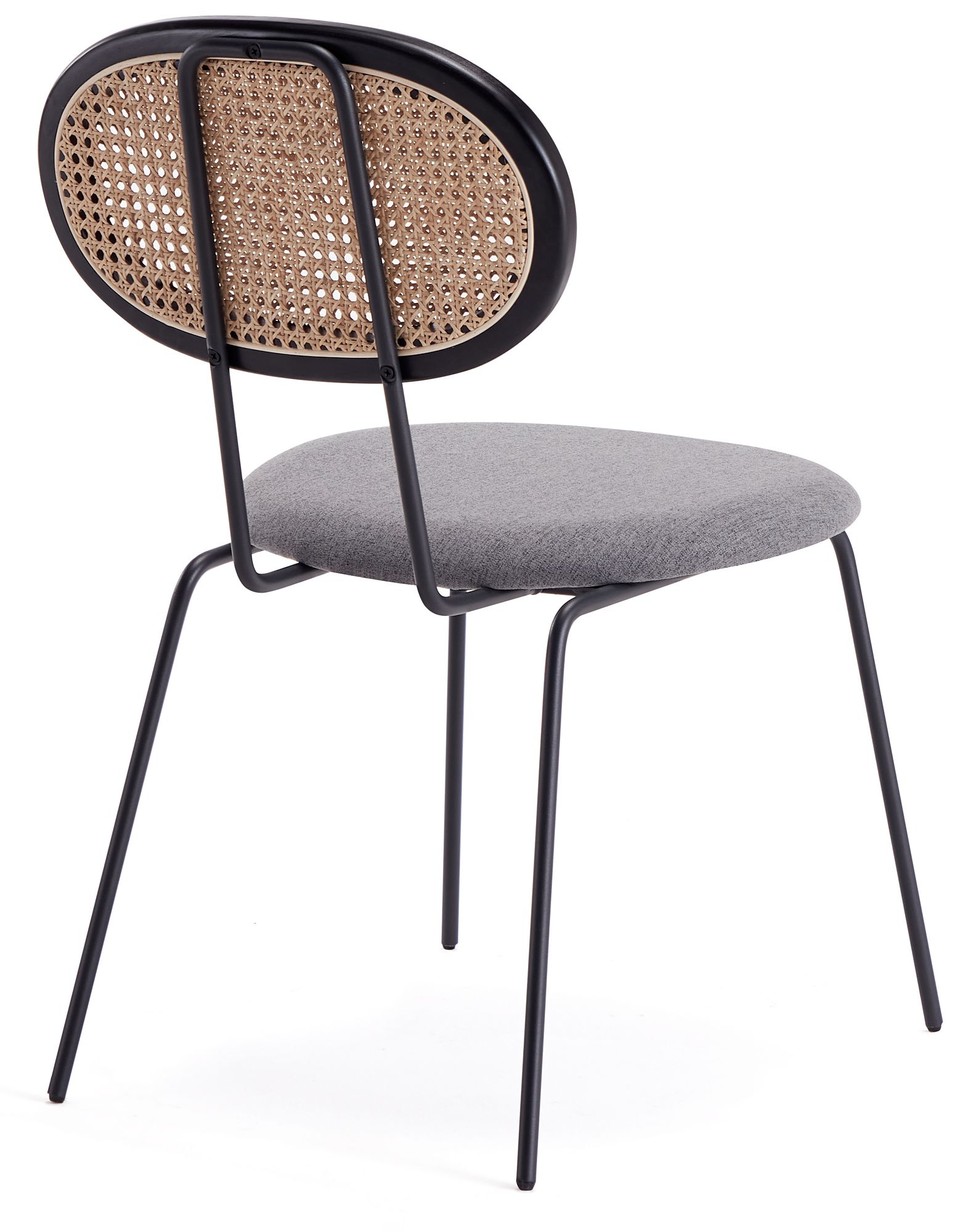 Jardin Gray Fabric Dining Chairs Set of 2 in scene