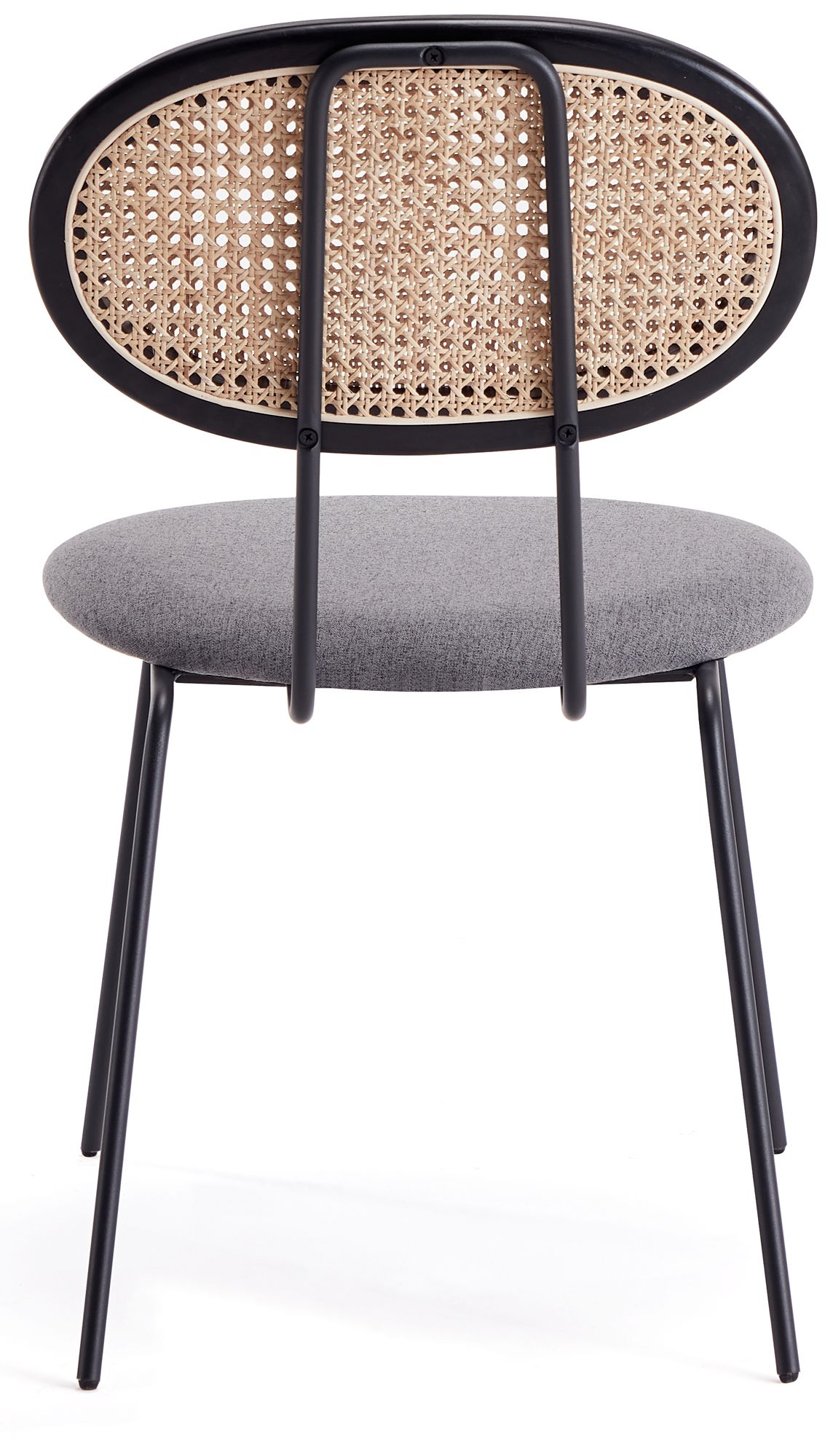 Jardin Gray Fabric Dining Chairs Set of 2 in scene