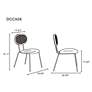 Jardin Gray Fabric Dining Chairs Set of 2 in scene