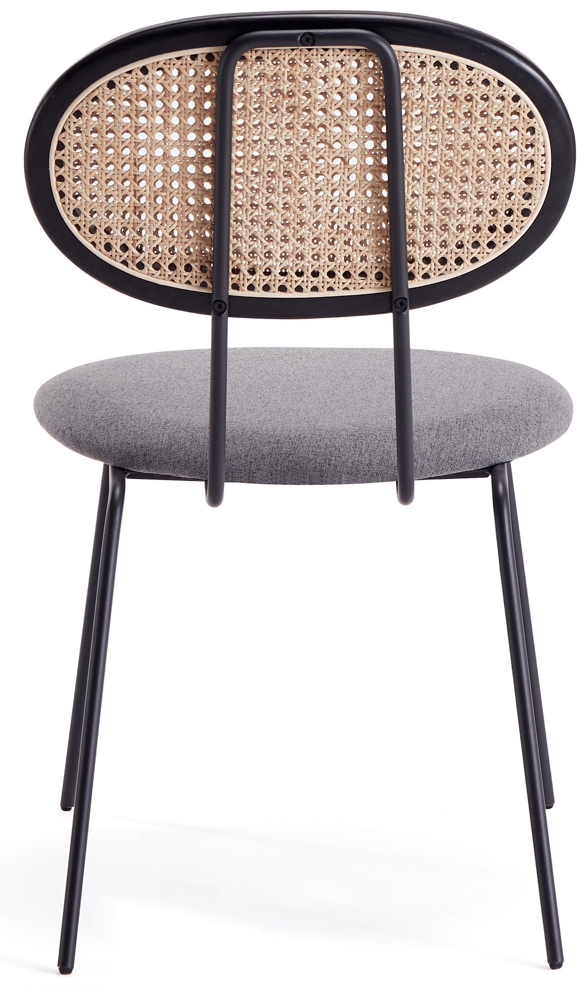 Jardin Gray Fabric Dining Chairs Set of 4 in scene