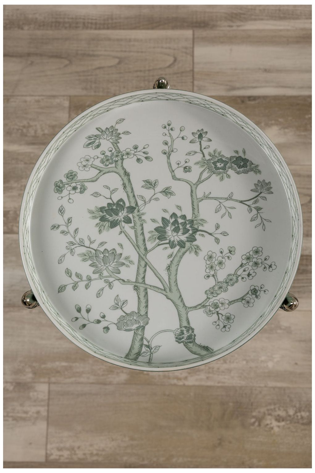 Image 3 Jardin Green tray with Nickel Stand more views