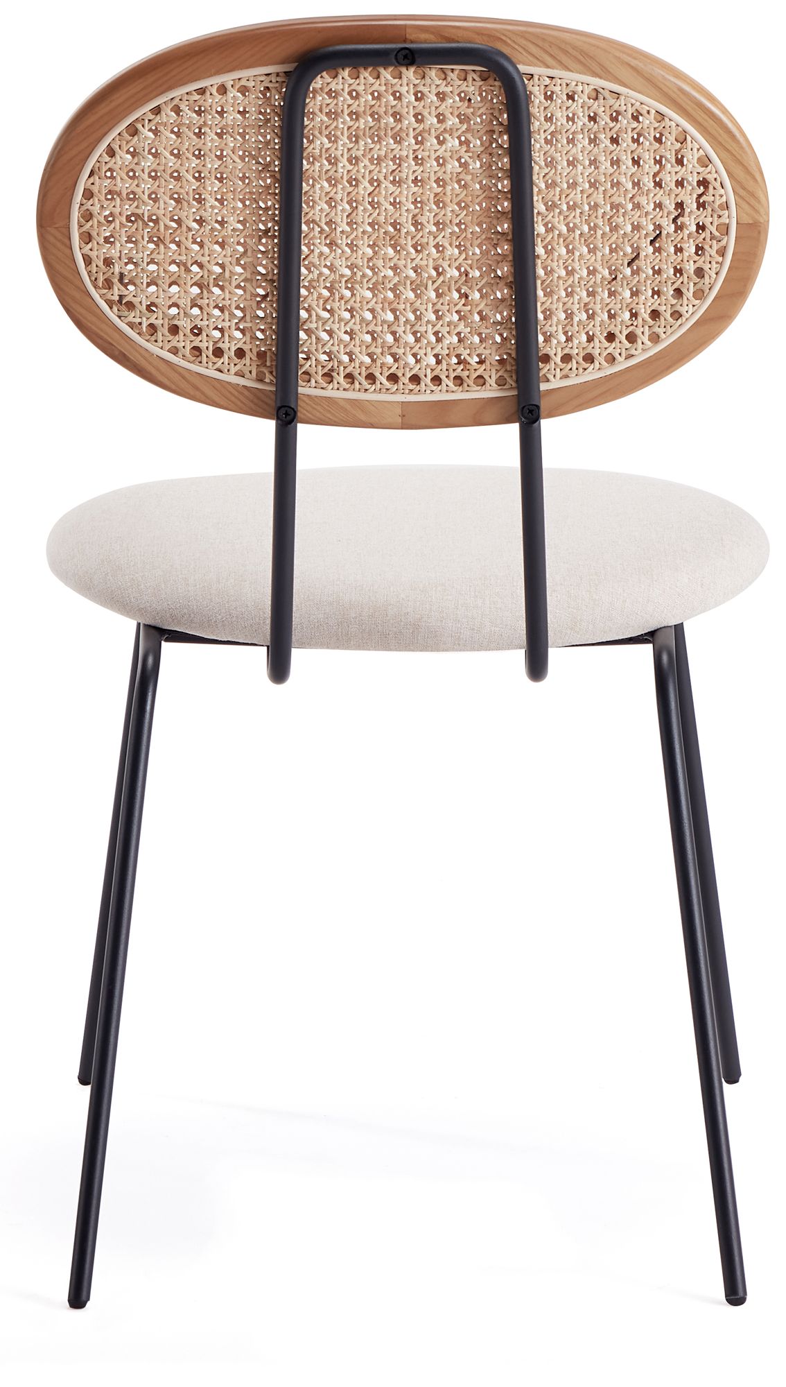 Jardin Oatmeal Fabric Dining Chairs Set of 2