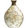 Jardine 16" High Small Clay and White Glaze Ceramic Vase