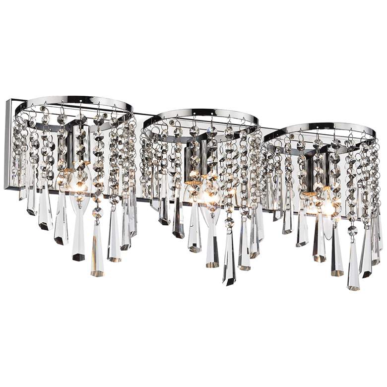 Image 1 Jariah 22 inch Wide Polished Chrome 3-Light Bath Light