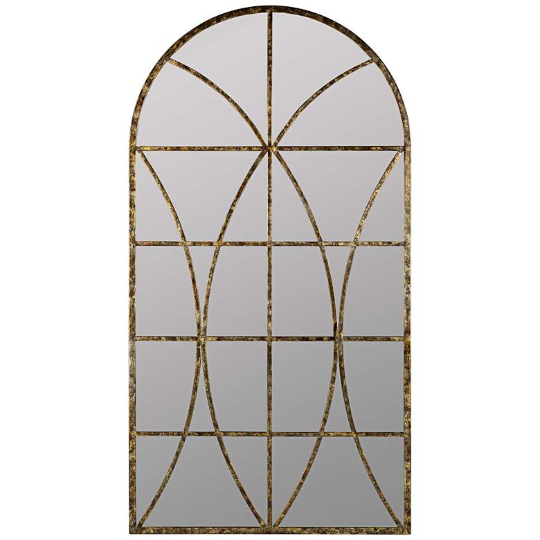 Image 1 Jarmo Aged Gold 31 1/2" x 59" Decorative Wall Mirror