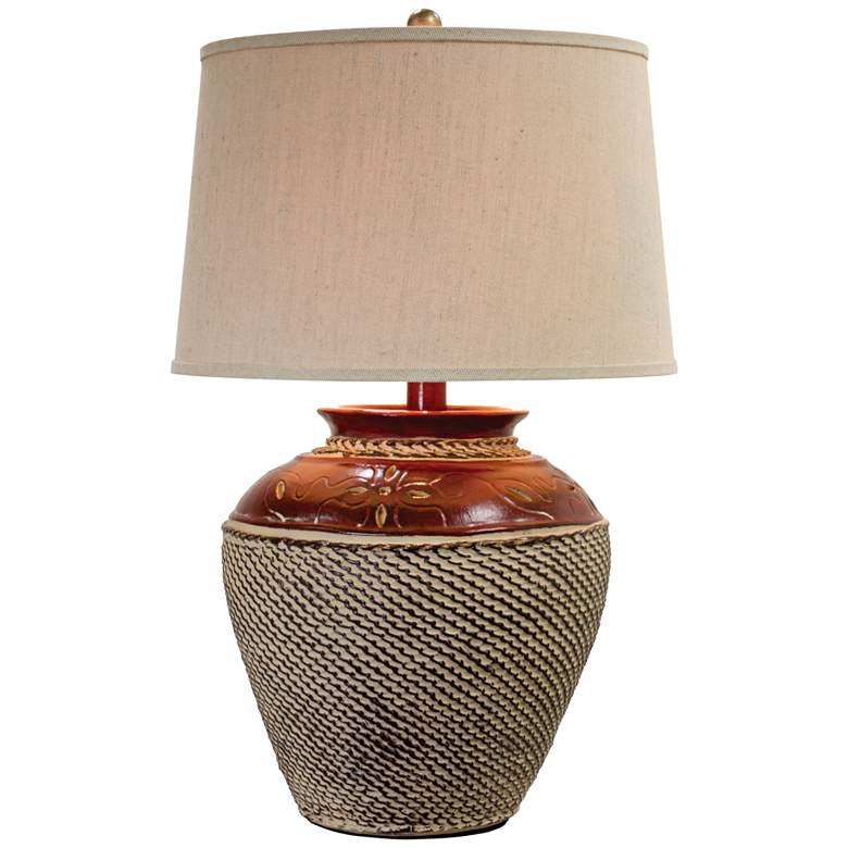 Image 2 Jarosa 27" High Handcrafted Rustic Red Western Table Lamp
