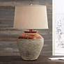 1_Jarosa 27" High Handcrafted Rustic Red Western Table Lamp