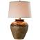 Jarosa Dark Oak 27" High Handcrafted Stone Rustic Jar Table Lamp