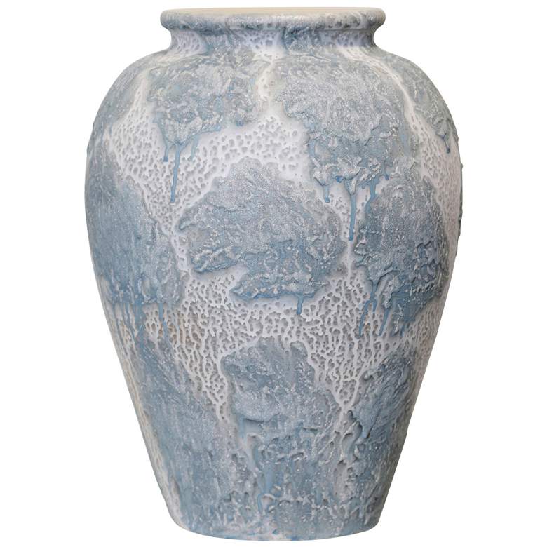 Image 1 Jarra 15.7" High Hand Painted Blue Vase