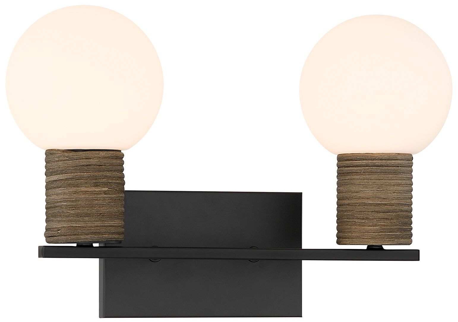 Image 3 Jarrell 2-Light Bathroom Vanity Light in Matte Black more views
