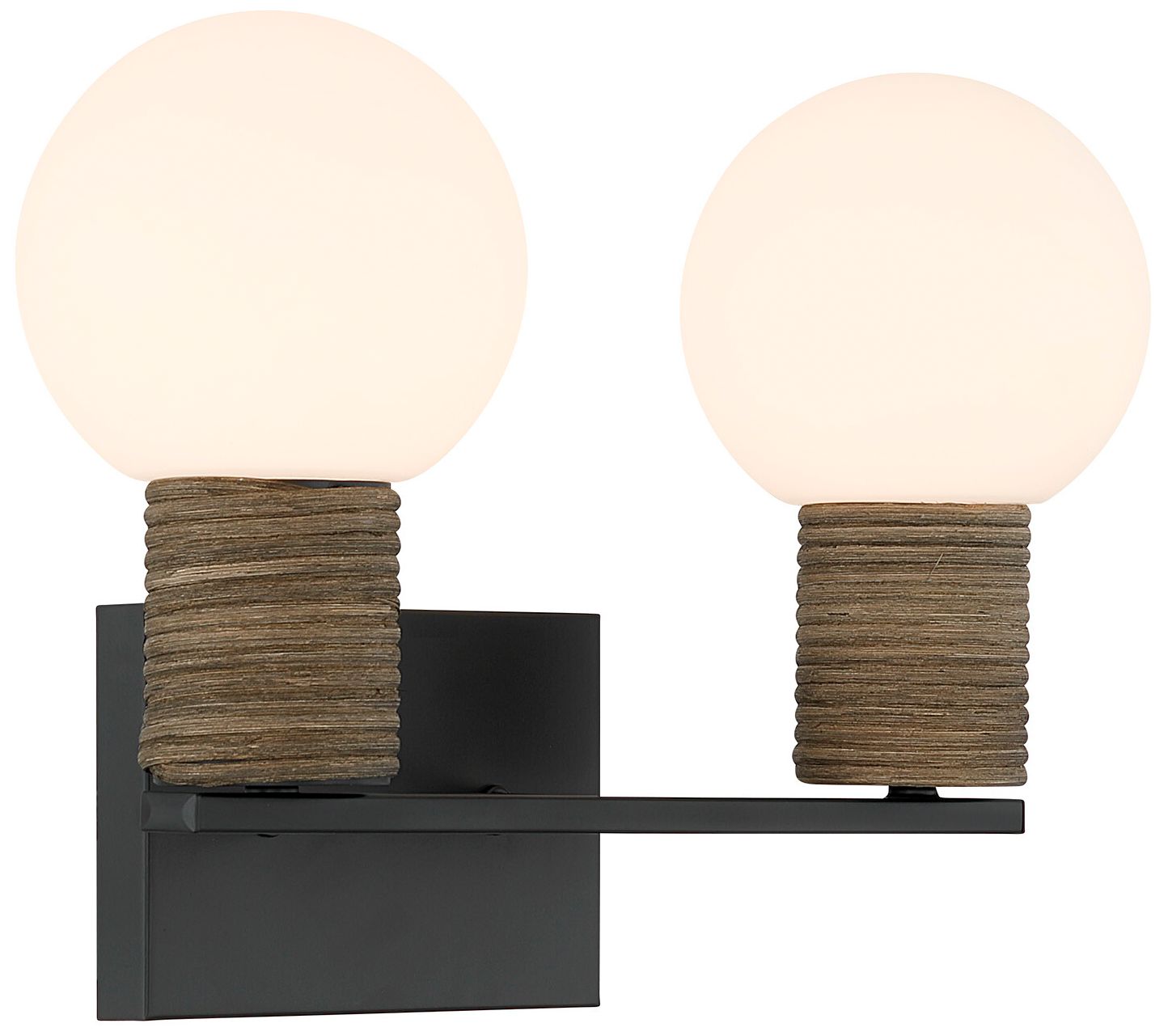 Image 4 Jarrell 2-Light Bathroom Vanity Light in Matte Black more views