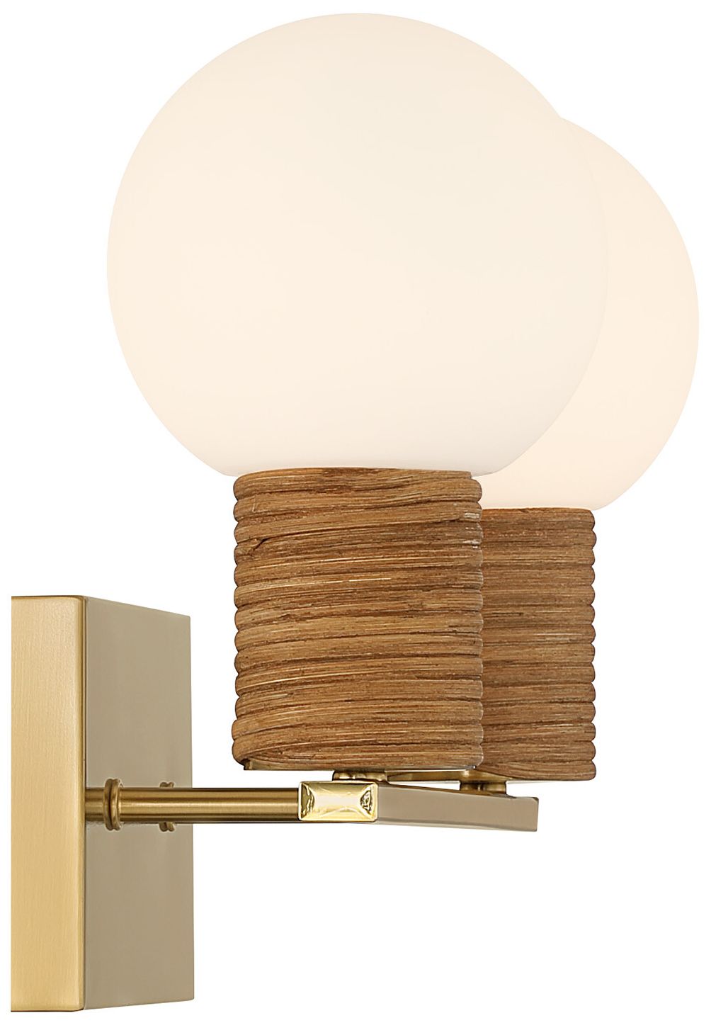Image 5 Jarrell 2-Light Bathroom Vanity Light in Warm Brass more views