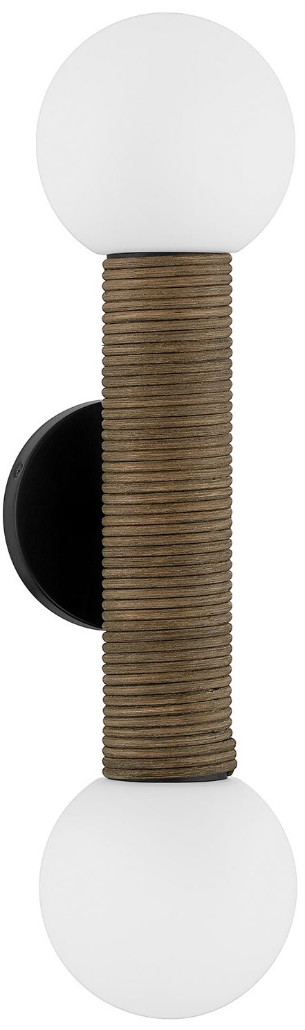 Image 3 Jarrell 2-Light Wall Sconce in Matte Black more views