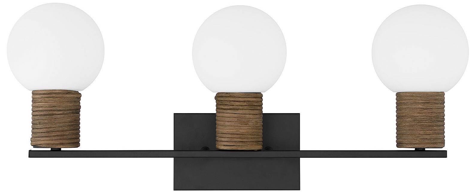 Image 2 Jarrell 3-Light Bathroom Vanity Light in Matte Black more views