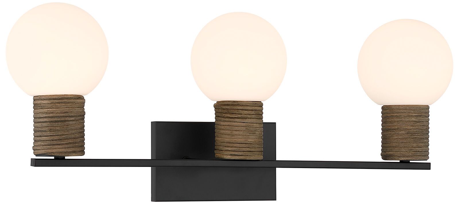 Image 3 Jarrell 3-Light Bathroom Vanity Light in Matte Black more views