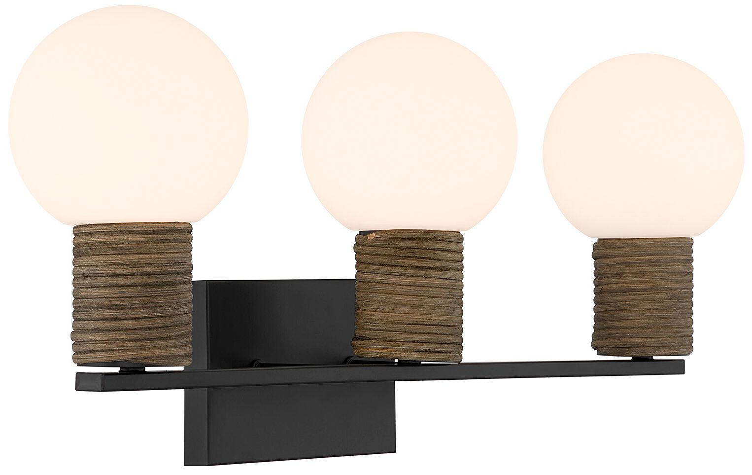 Image 4 Jarrell 3-Light Bathroom Vanity Light in Matte Black more views