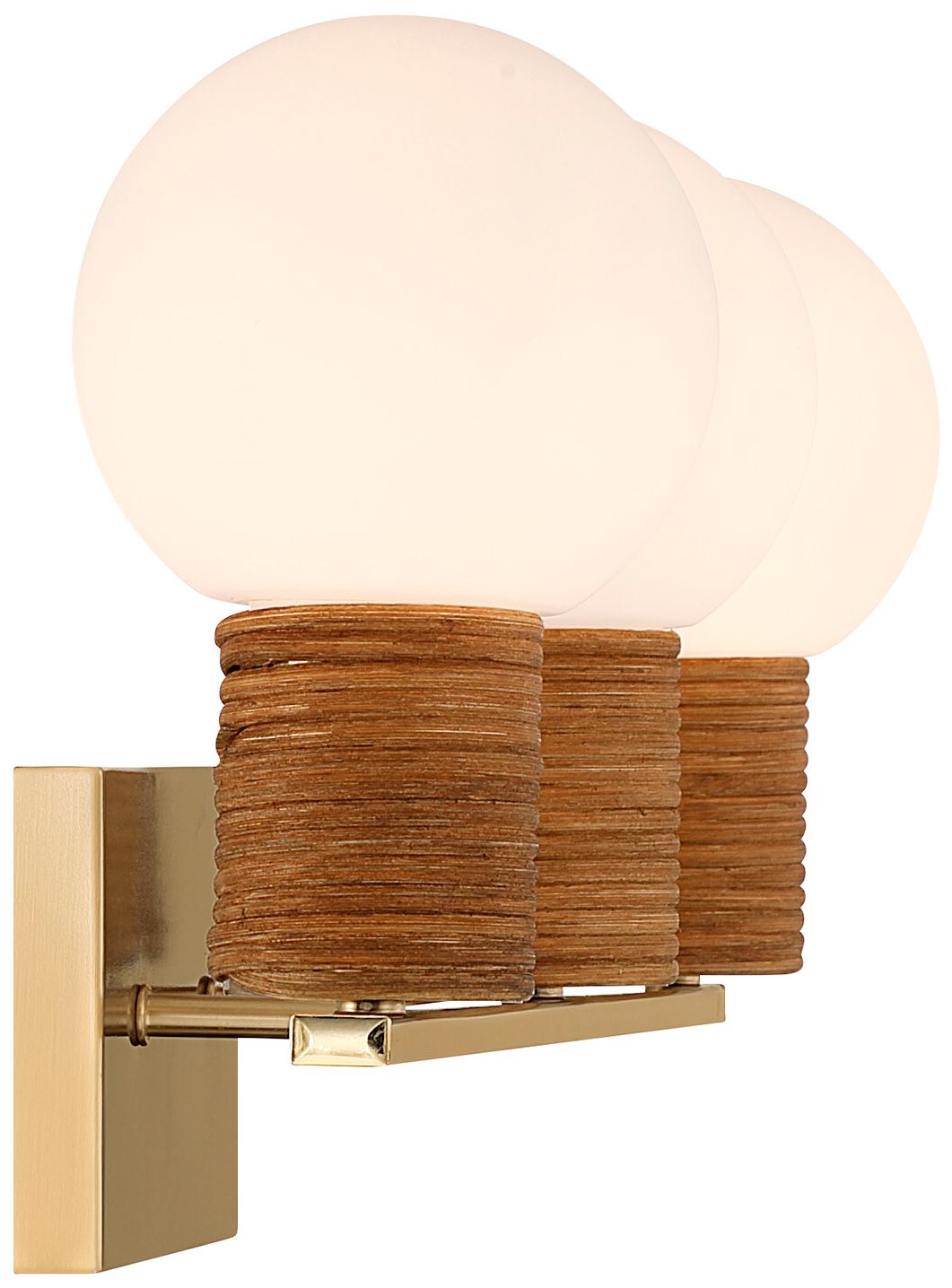 Image 2 Jarrell 3-Light Bathroom Vanity Light in Warm Brass more views