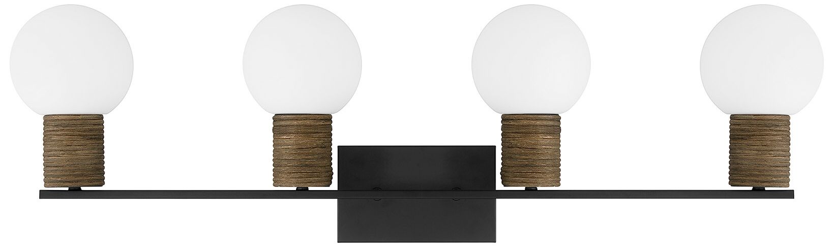 Image 2 Jarrell 4-Light Bathroom Vanity Light in Matte Black more views