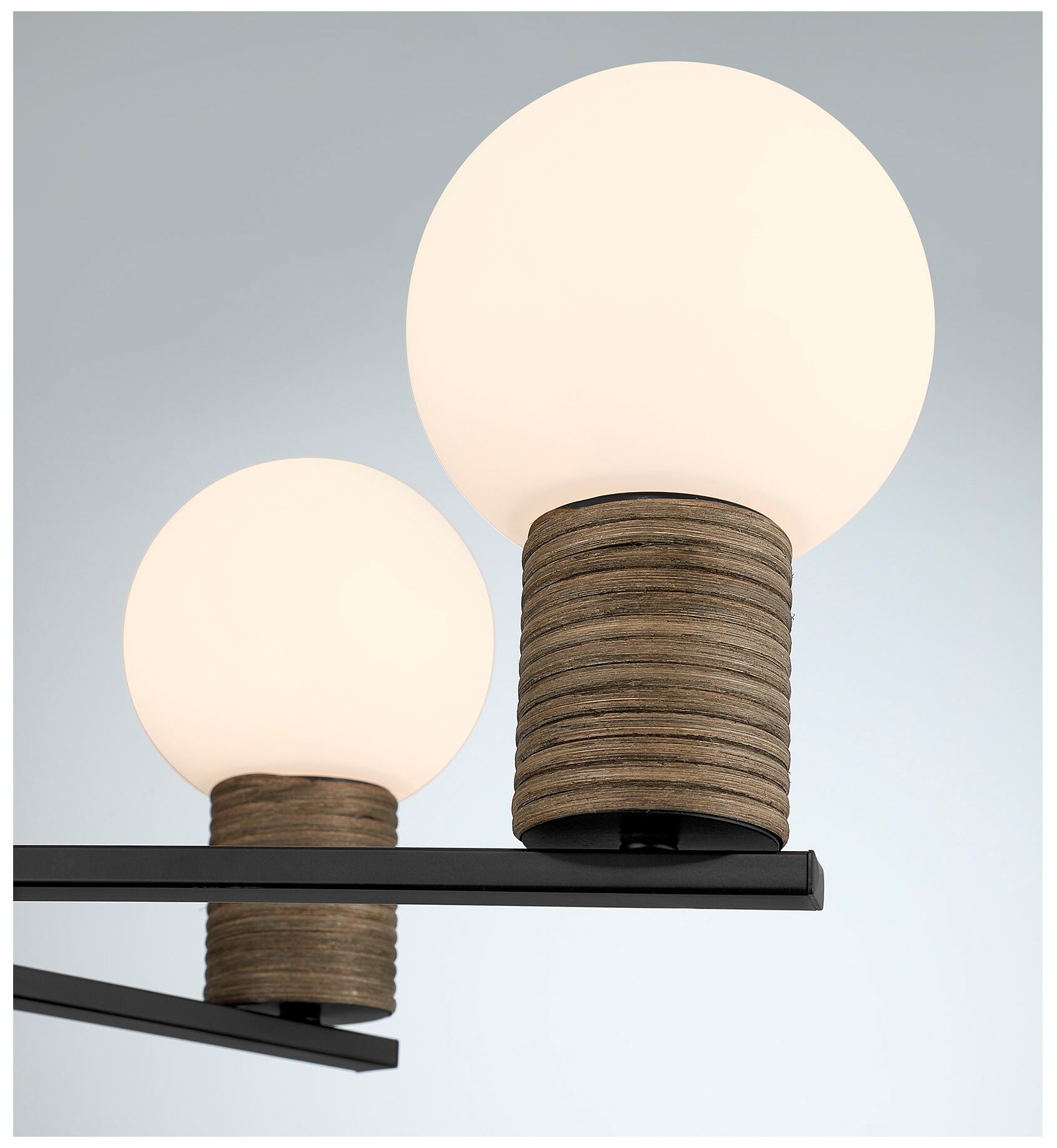 Image 3 Jarrell 6-Light Chandelier in Matte Black more views