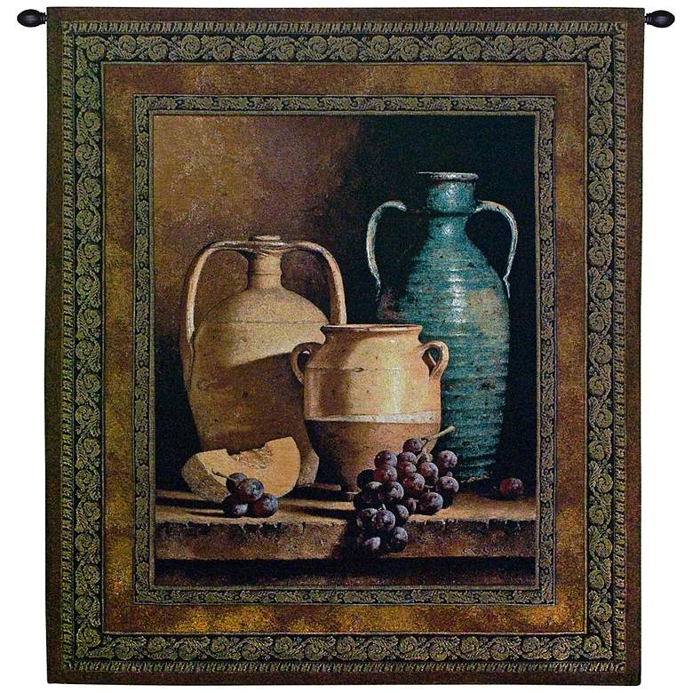 Image 1 Jars On A Ledge 53 inch High Wall Tapestry
