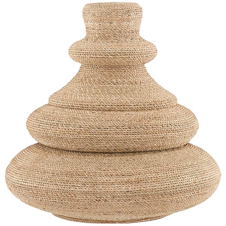 Image 1 Jaru 18 1/4 inch Wide Natural Rope Decorative Vessel