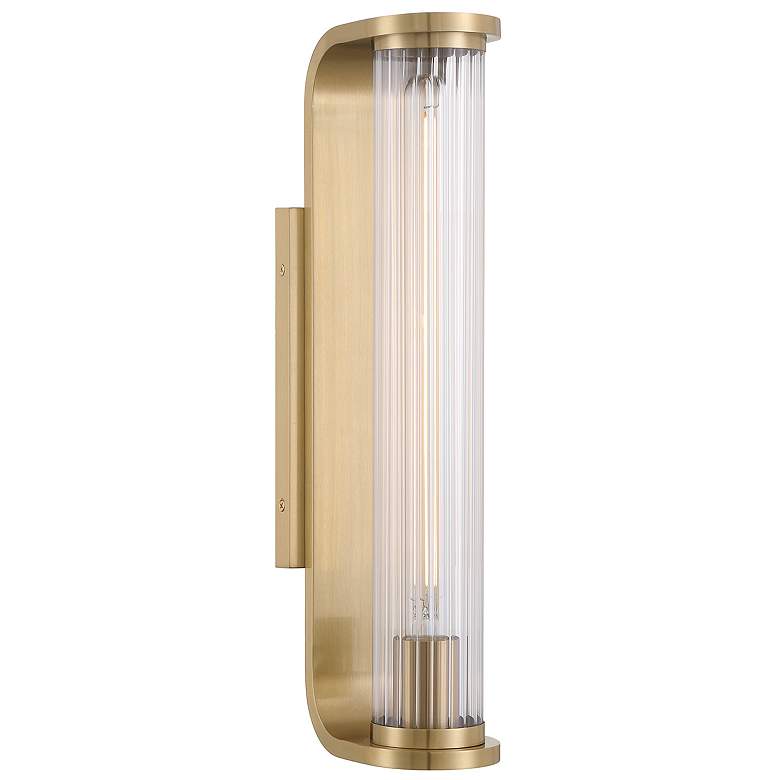Image 2 Jarvis 1 Light LED Aged Brass Sconce