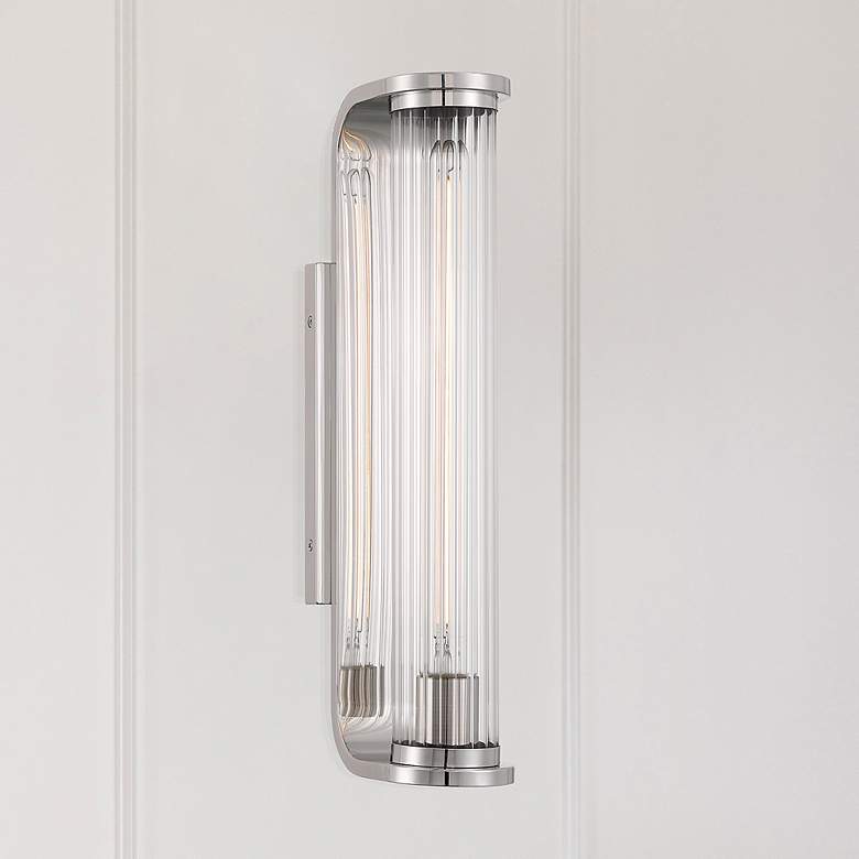 Image 7 Jarvis 1 Light LED Polished Nickel Sconce more views