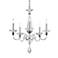 Jasmine 22"H x 20"W 5-Light Crystal Chandelier in Silver