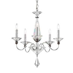 Jasmine 22"H x 20"W 5-Light Crystal Chandelier in Silver