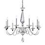 2_Jasmine 29.5"H x 33"W 8-Light Crystal Chandelier in Silver