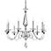 Jasmine 29.5"H x 33"W 8-Light Crystal Chandelier in Silver