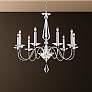 1_Jasmine 29.5"H x 33"W 8-Light Crystal Chandelier in Silver