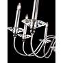 3_Jasmine 29.5"H x 33"W 8-Light Crystal Chandelier in Silver more views