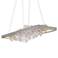 Jasmine 60" Wide Silver LED Kitchen Island Light Pendant