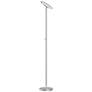 2_Jasmine 72" High Modern Satin Chrome Metal LED Torchiere Floor Lamp