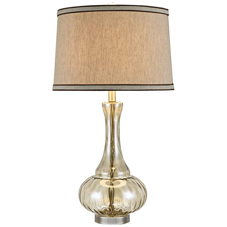 Image 1 Jasmine Twisted Pattern Champagne Glass Table Lamp
