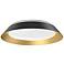 Jasper 14 1/4" Wide Black and Gold LED Ceiling Light