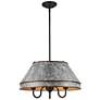 1_Jasper 21" Wide Antique Black Iron 3-Light Chandelier