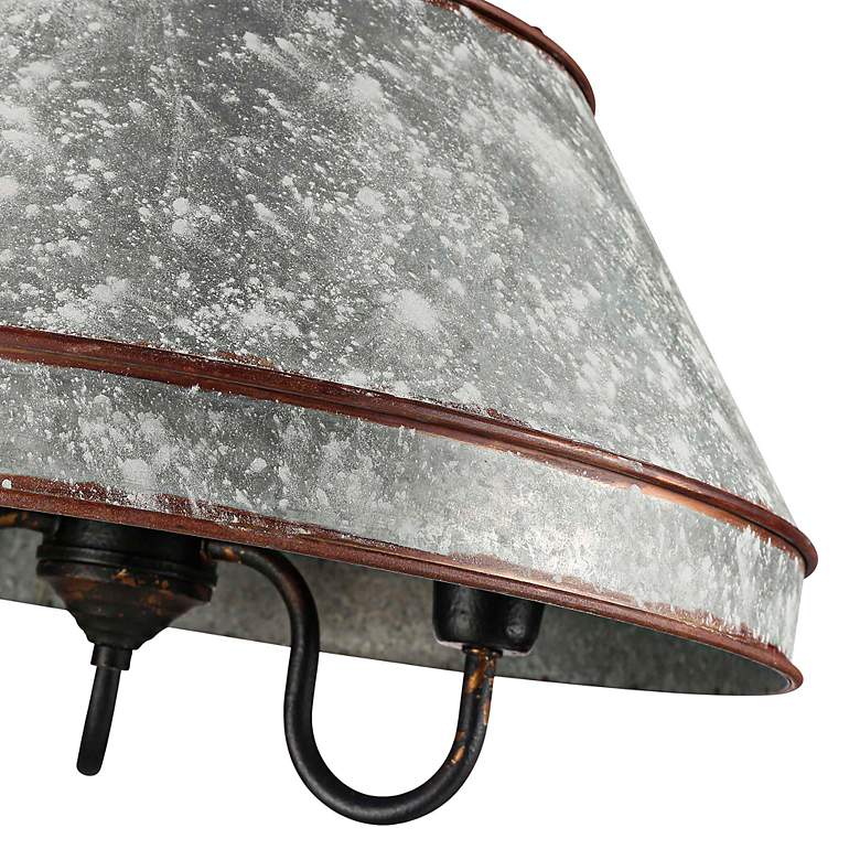 Image 3 Jasper 21" Wide Antique Black Iron 3-Light Chandelier more views