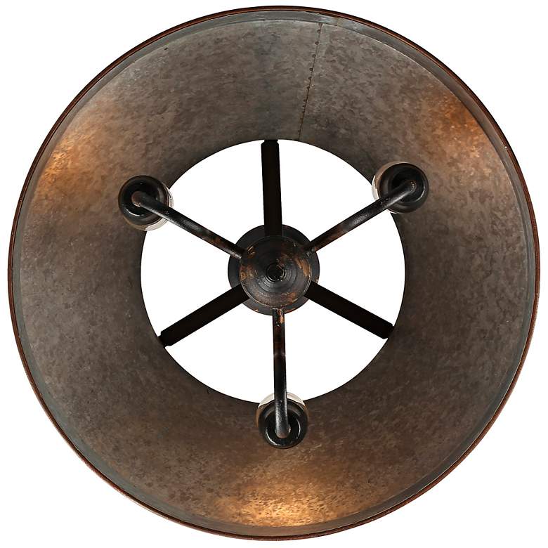 Image 5 Jasper 21" Wide Antique Black Iron 3-Light Chandelier more views