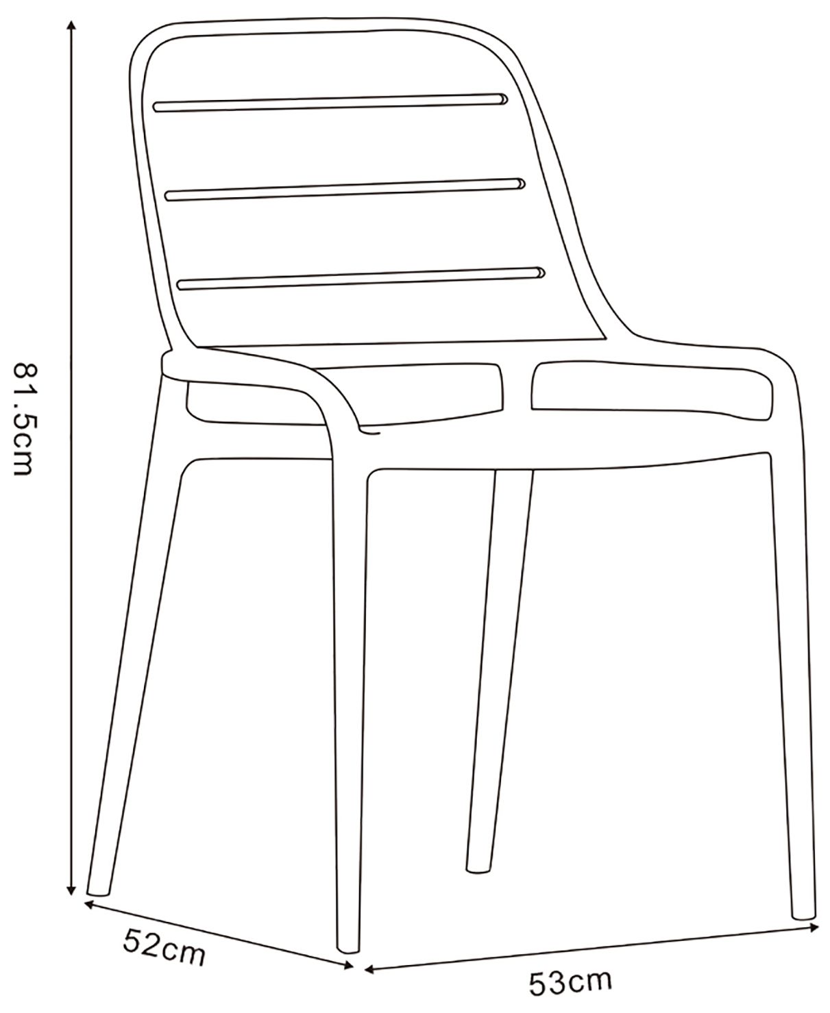 Jasper 21" Wide Ginger Dining ChairSet of 4