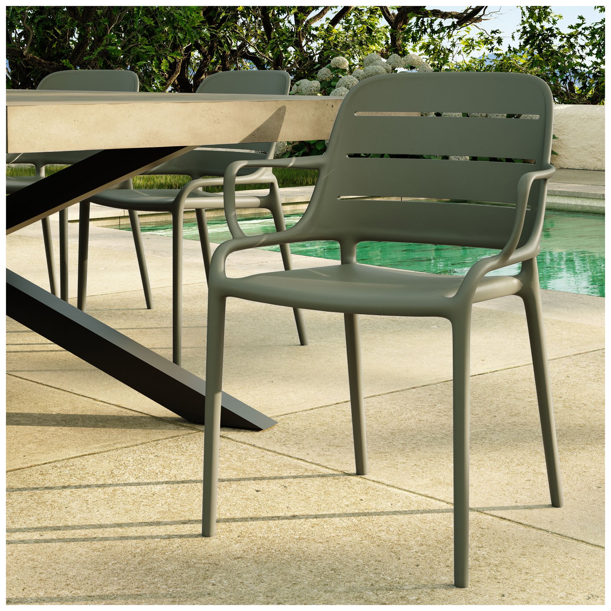 Jasper 23.5" Wide Army Green Dining ChairSet of 4