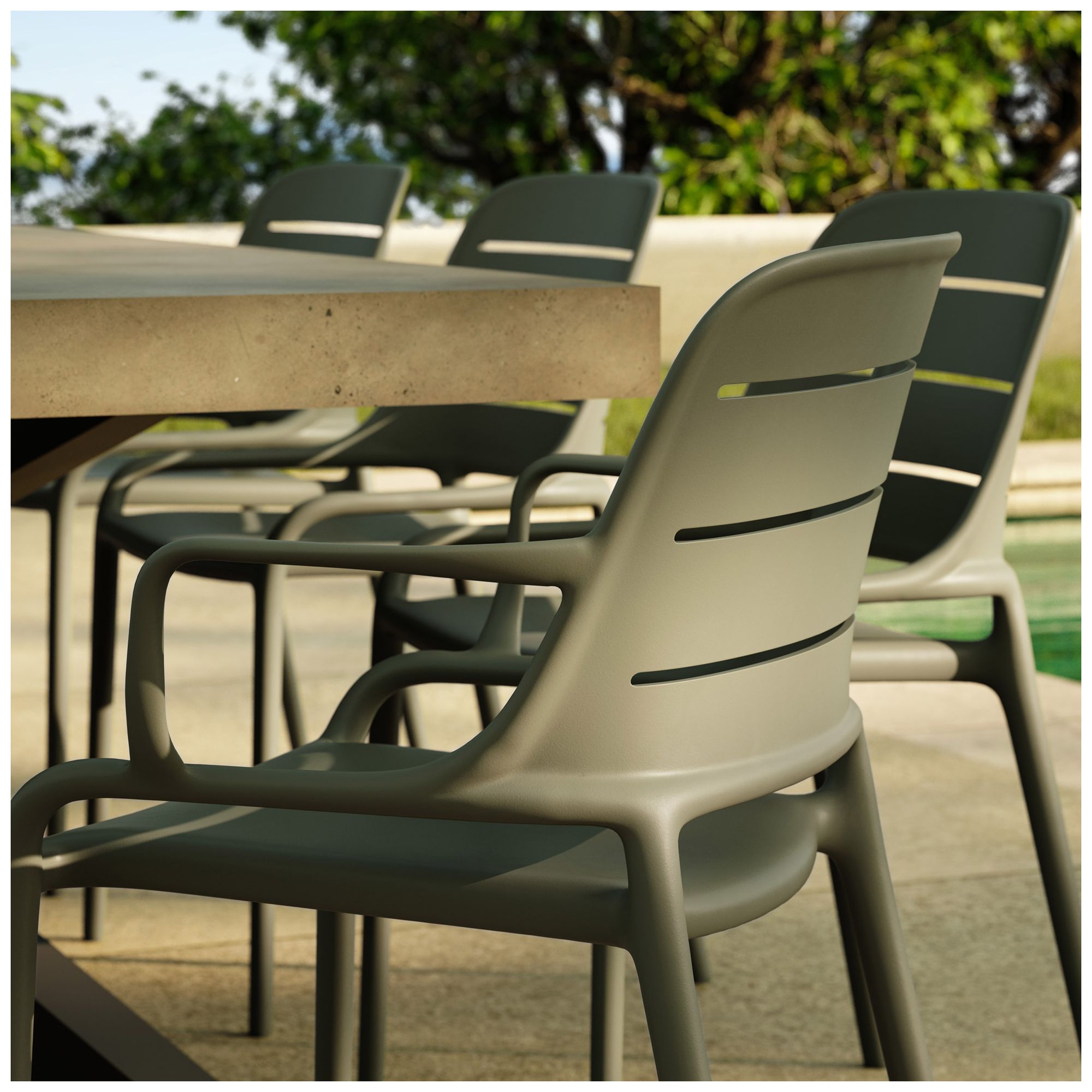 Jasper 23.5" Wide Army Green Dining ChairSet of 4