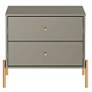 5_Jasper 25 1/4" Wide Gray 2-Drawer Nightstands Set of 2 more views