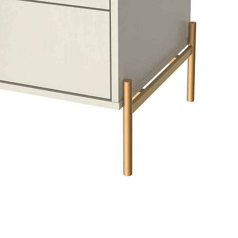 Image 3 Jasper 25 1/4" Wide Off-White 2-Drawer Nightstands Set of 2 more views
