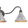 Thumbnail2 of Jasper 3-Light Vanity Light in Antique Black Iron with Galvanized Steel more views