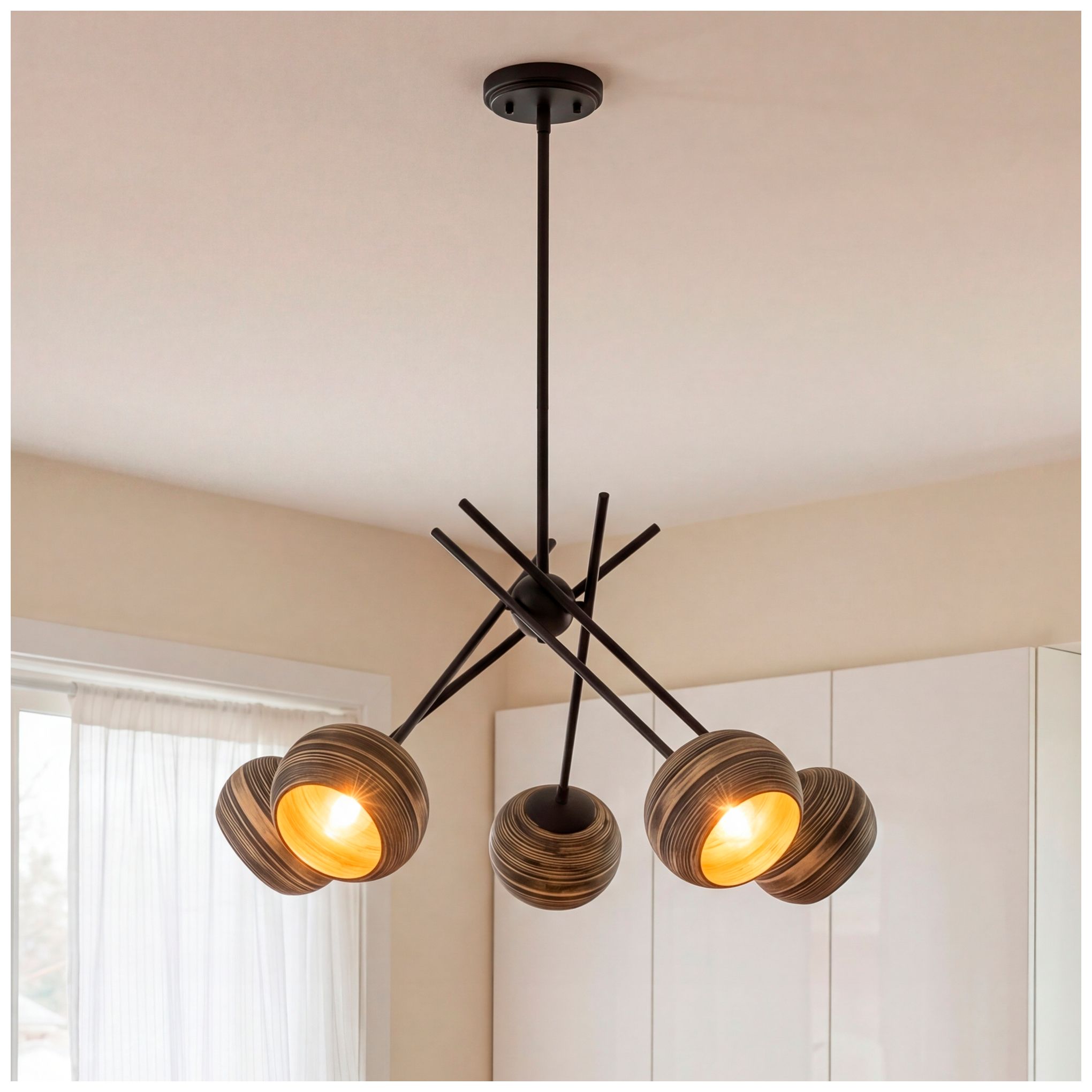 Thumbnail1 of Jasper 5-Light Chandelier in Matte Black