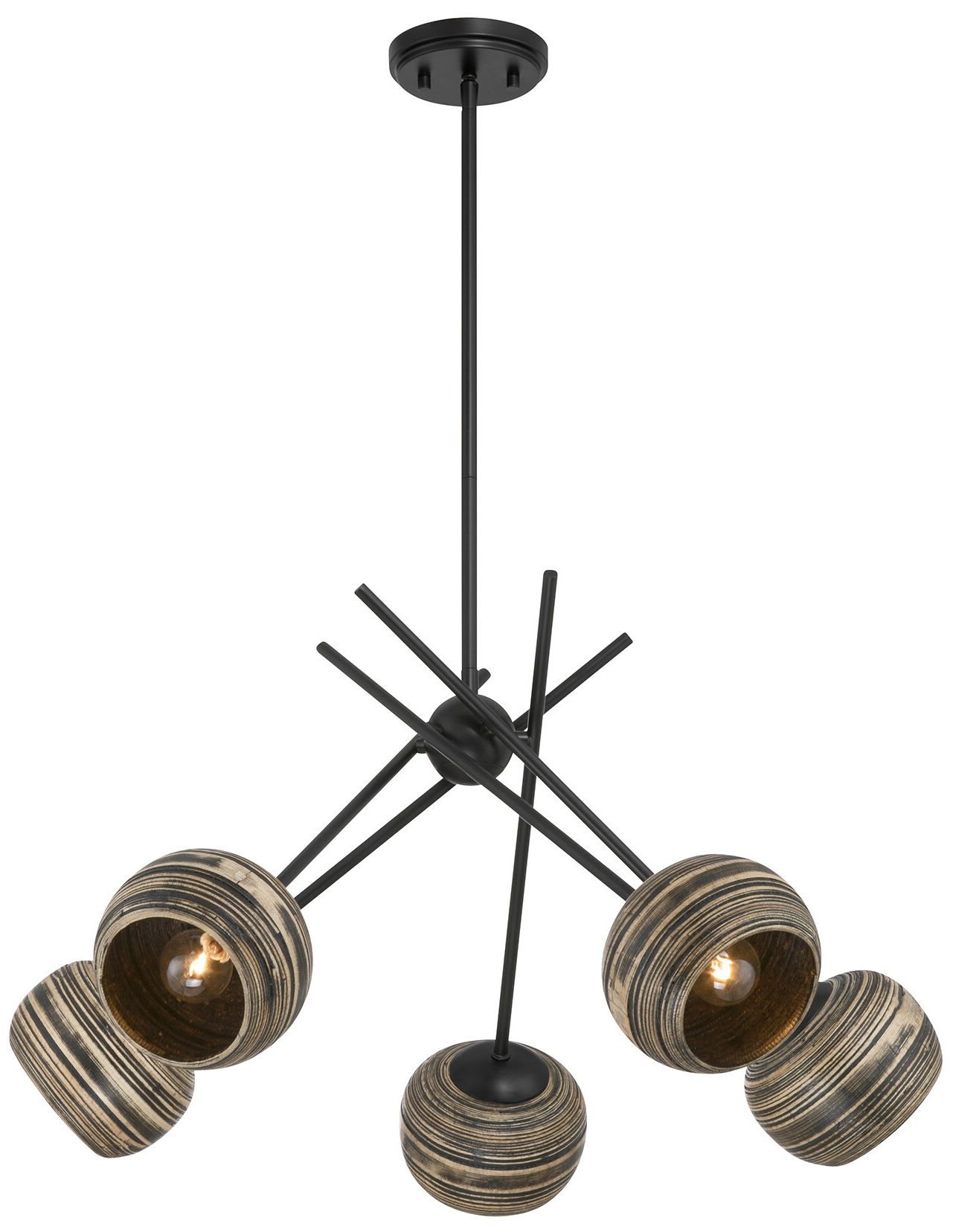 Jasper 5-Light Chandelier in Matte Black