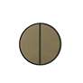 Jasper Black Metal 24" Round Vanity Wall Mirror